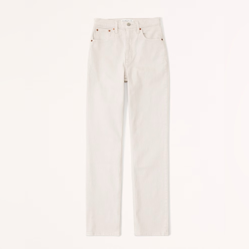 Ultra High Rise 90’s Straight Jean in Stone 29/8R
